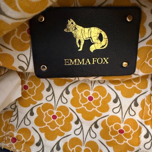 Emma Fox Black Shoulder /Crossbody Bag with Gold Details - Picture 4 of 13